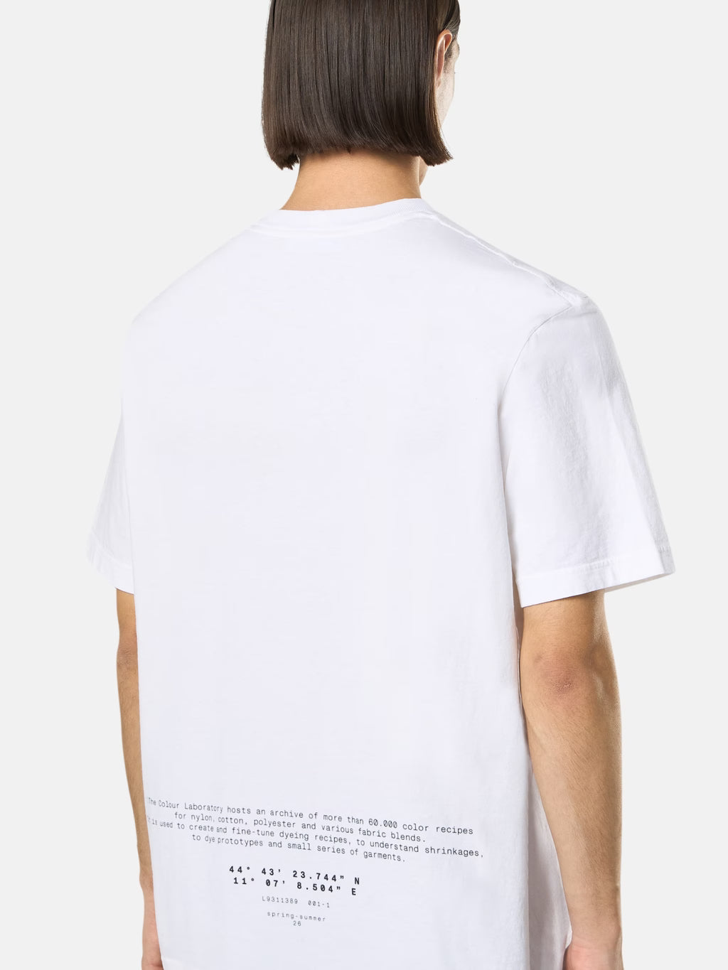 Stone Island - 2100001 T-shirt coupe regular avec imprimé « All Around Compass » Blanc