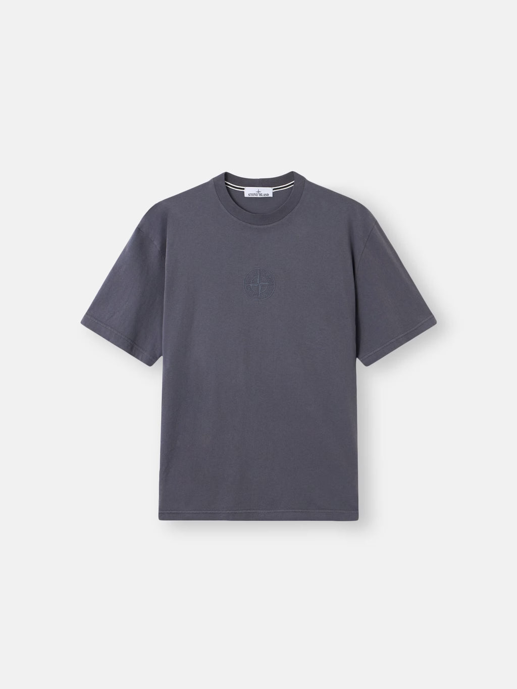 Stone Island - 2100001 T-shirt coupe regular avec imprimé Camo Compass Bleu Gris