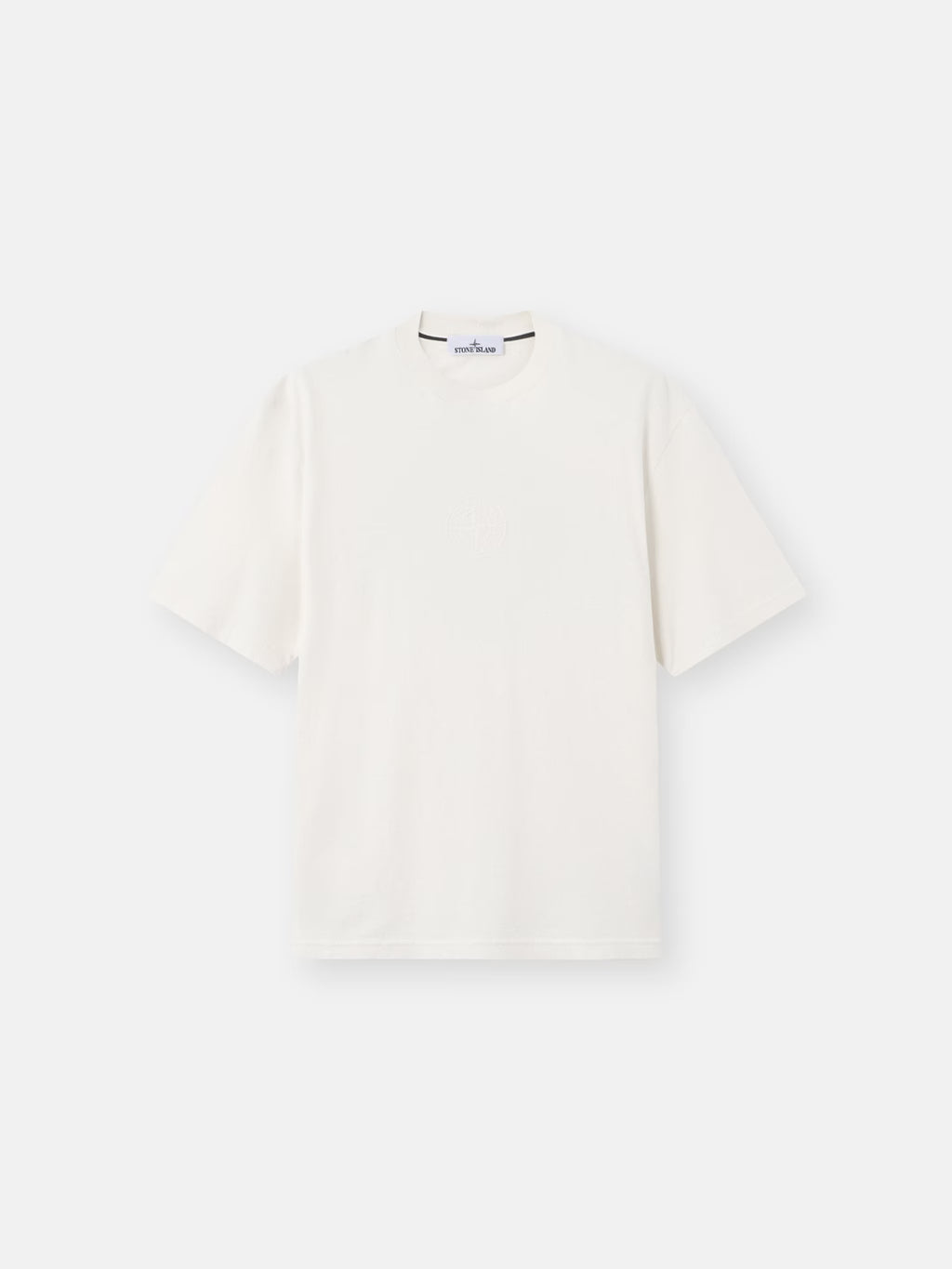 Stone Island - 2100001 T-shirt coupe regular avec imprimé Camo Compass Ivoire