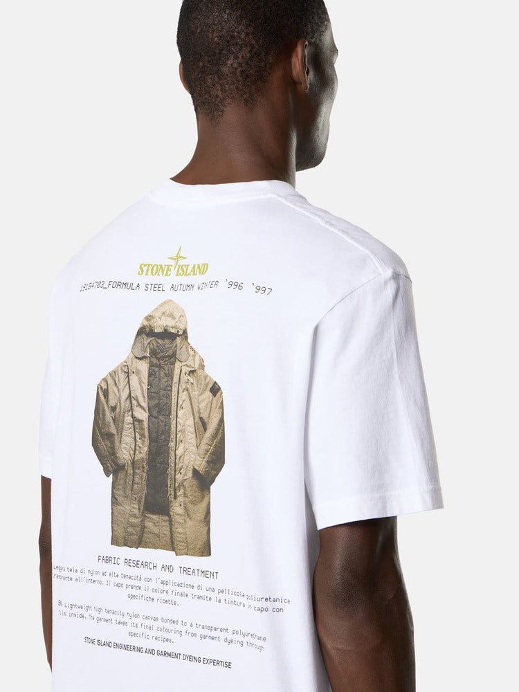 Stone Island - 2200037 T-shirt Combed organic Blanc