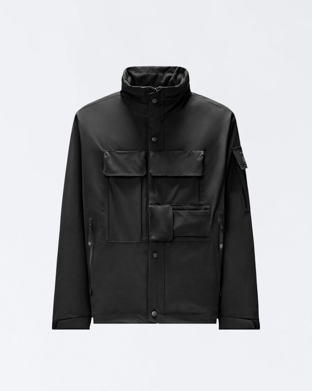C.P. Company - Veste Metropolis Series Micro-Tek Hooded Jacket Black