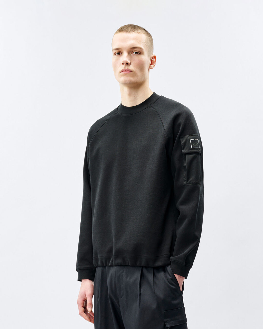 C.P. Company - Metropolis Series Sweat Double Face Piquet Black