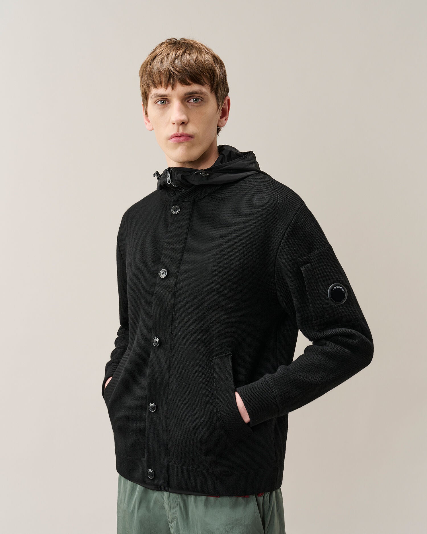 C.P. Company - Gilet Réversible Merino Wool Black