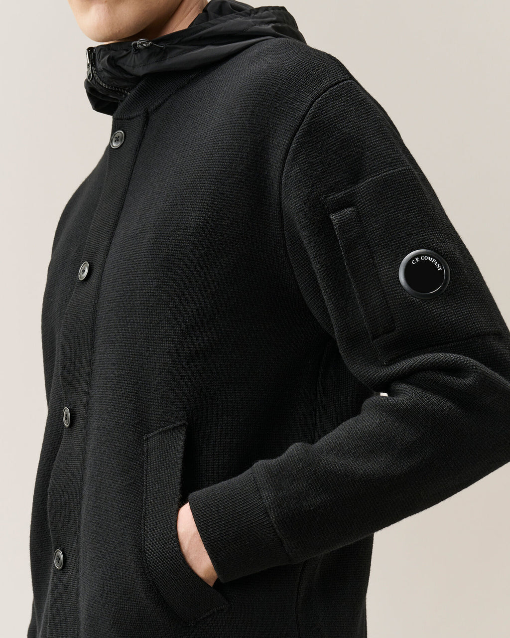C.P. Company - Gilet Réversible Merino Wool Black