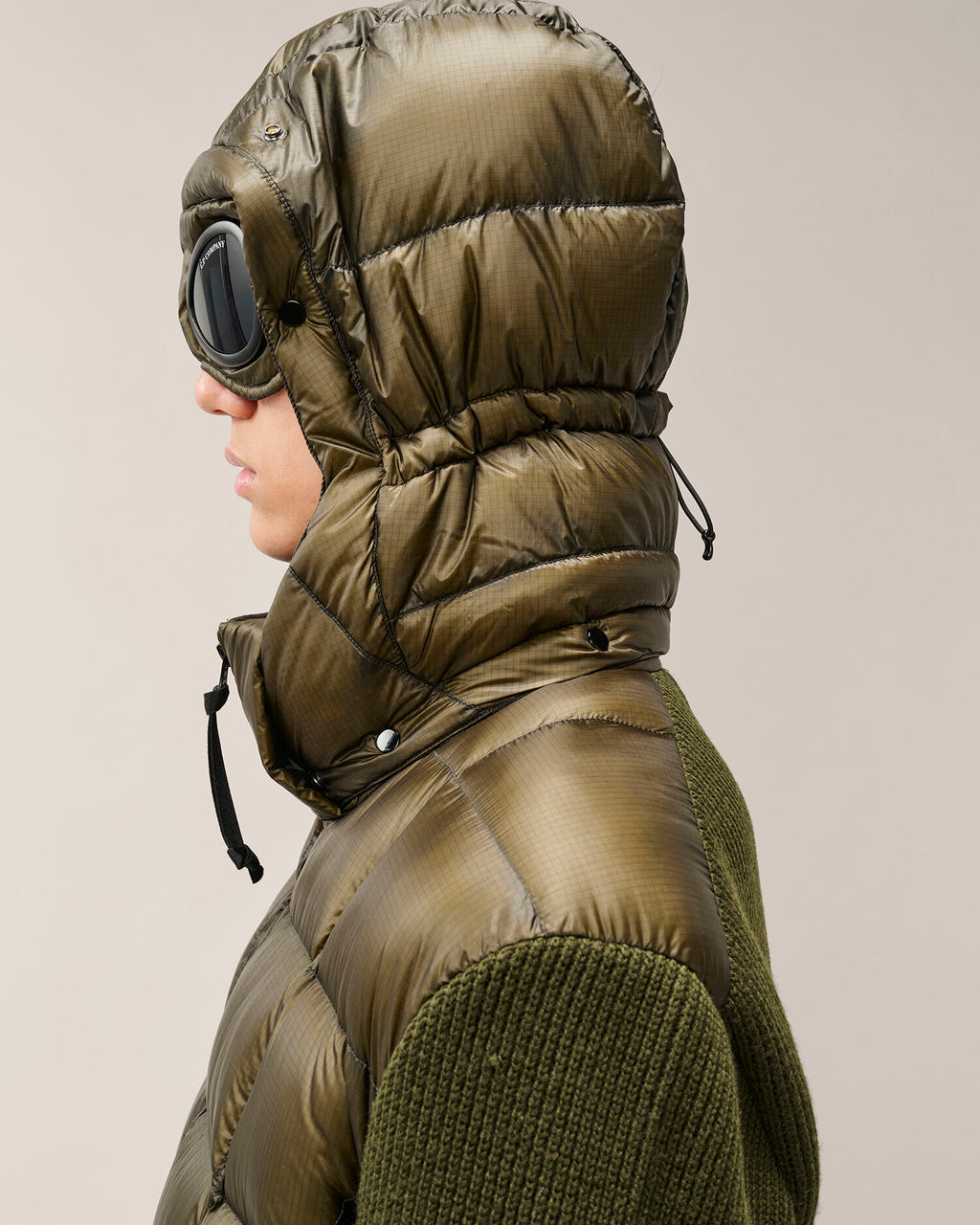 C.P. Company - Veste Merino Wool mixed Goggle Ivy Green