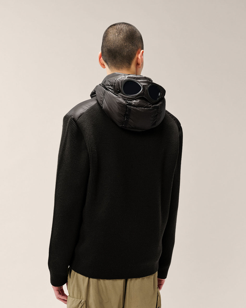 C.P. Company - Veste Merino Wool mixed Goggle Black