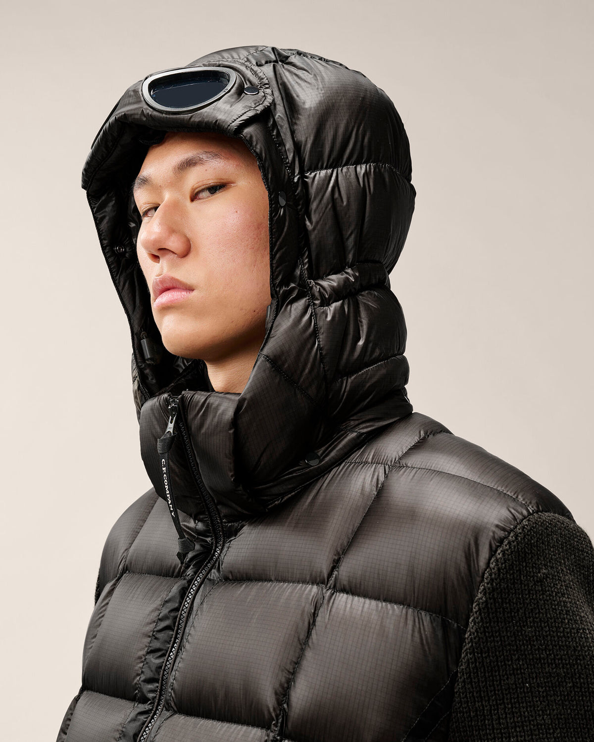 C.P. Company - Veste Merino Wool mixed Goggle Black