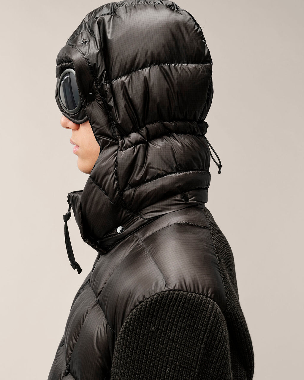 C.P. Company - Veste Merino Wool mixed Goggle Black