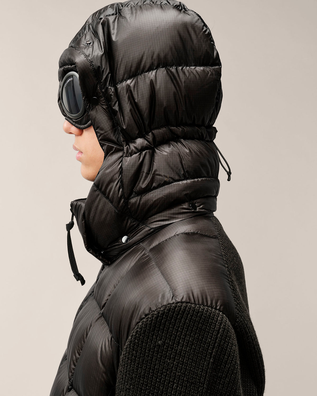 C.P. Company - Veste Merino Wool mixed Goggle Black