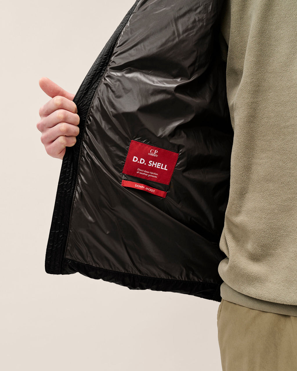 C.P. Company - Veste Merino Wool mixed Goggle Black