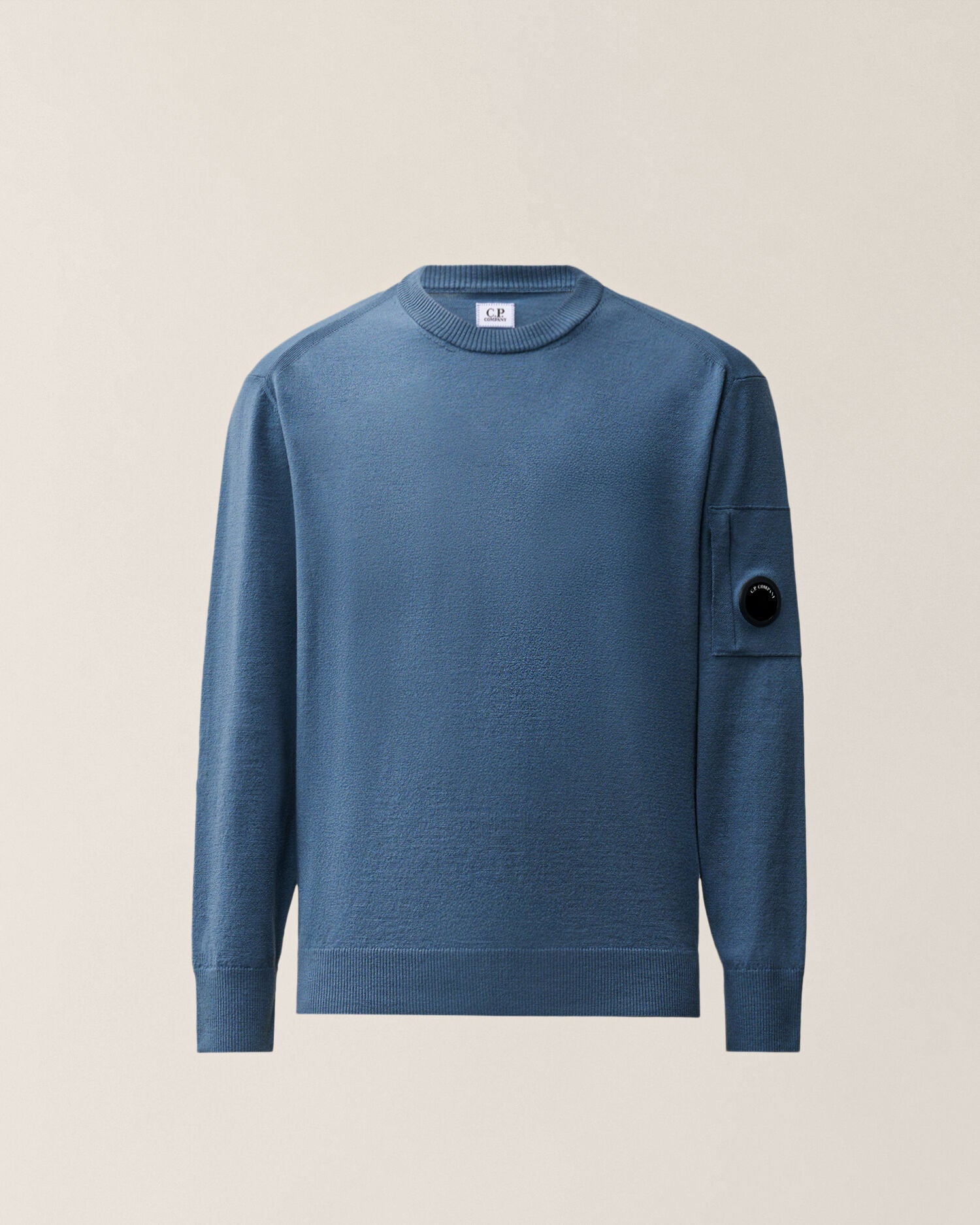 C.P. Company - Pull Extrafine Merino Crewneck Orion Blue