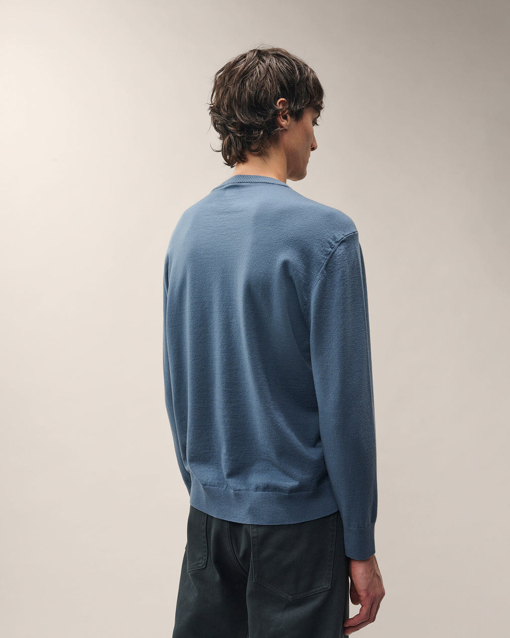 C.P. Company - Pull Extrafine Merino Crewneck Orion Blue