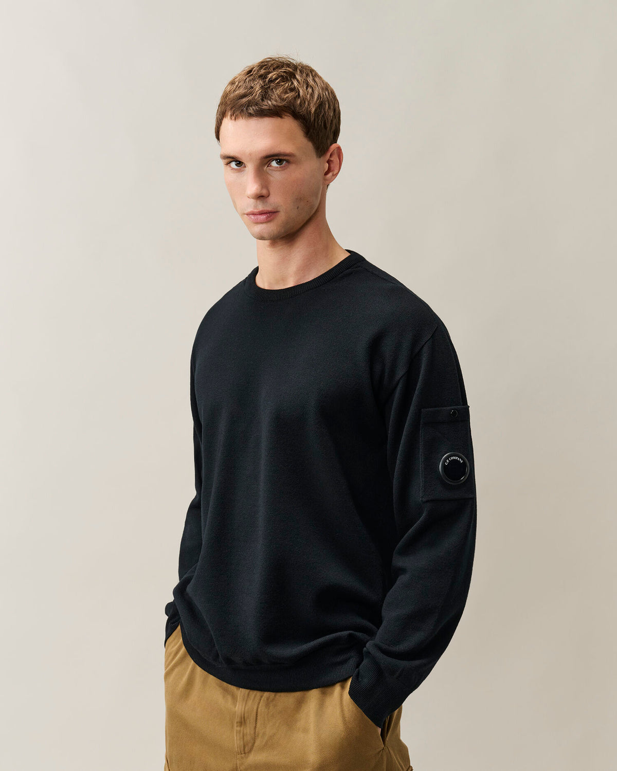 C.P. Company - Pull Extrafine Merino wool Noir