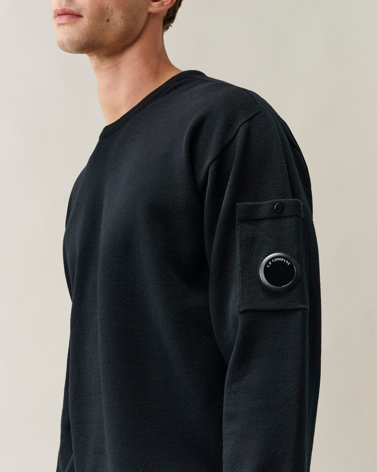 C.P. Company - Pull Extrafine Merino wool Noir