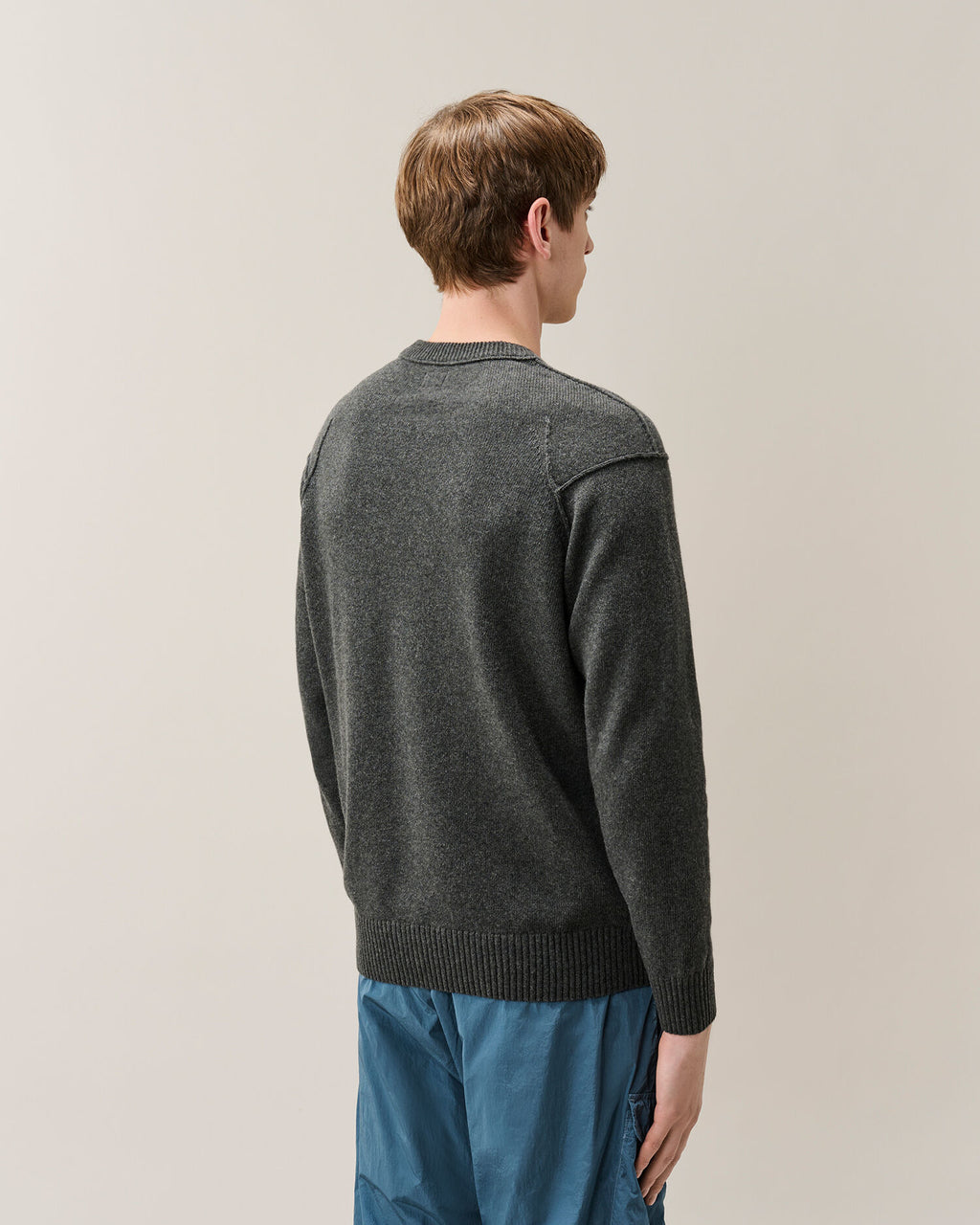 C.P. Company - Pull Lambswool Crew neck Dark Shadow