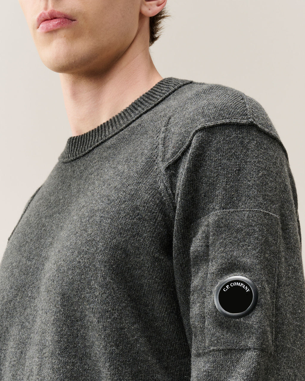 C.P. Company - Pull Lambswool Crew neck Dark Shadow