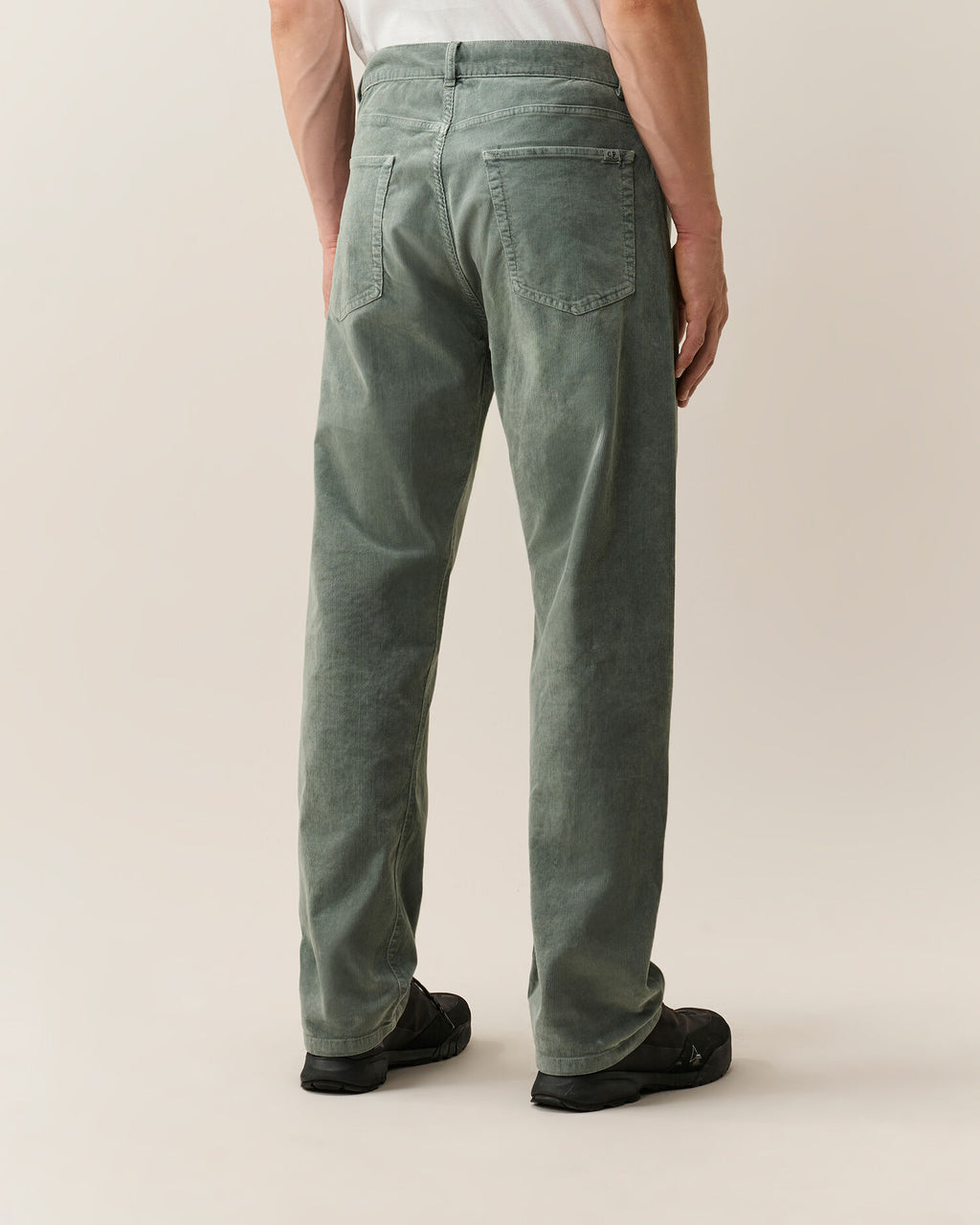 C.P. Company - Pantalon velours Regular 5 poches Castor Gray