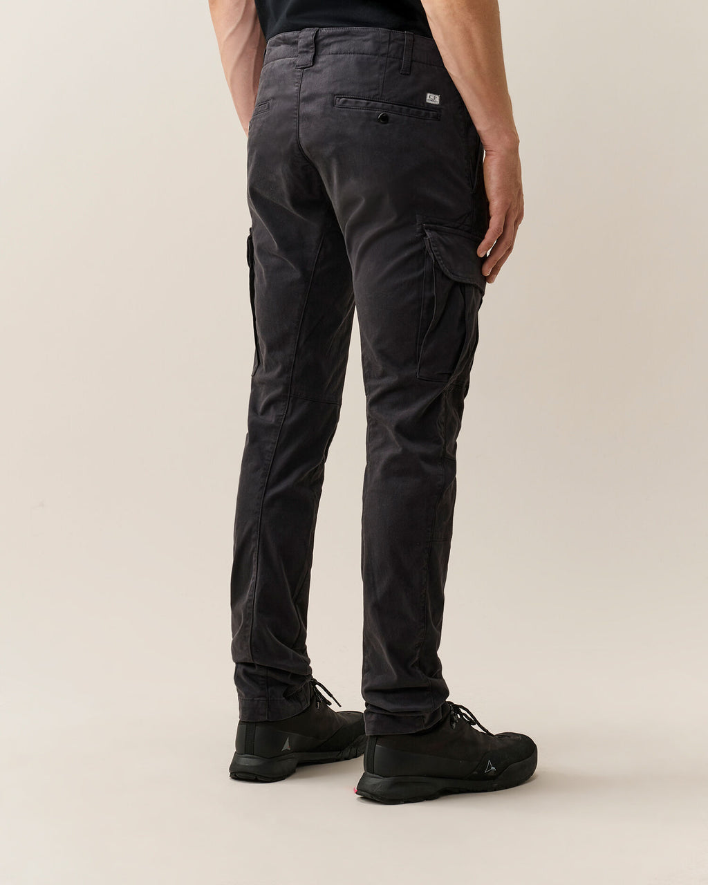 C.P. Company - Pantalon cargo Strech Sateen Ergonomic Black