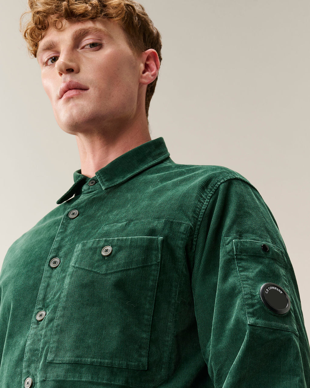 C.P. Company - Chemise velours Ponderosa Green