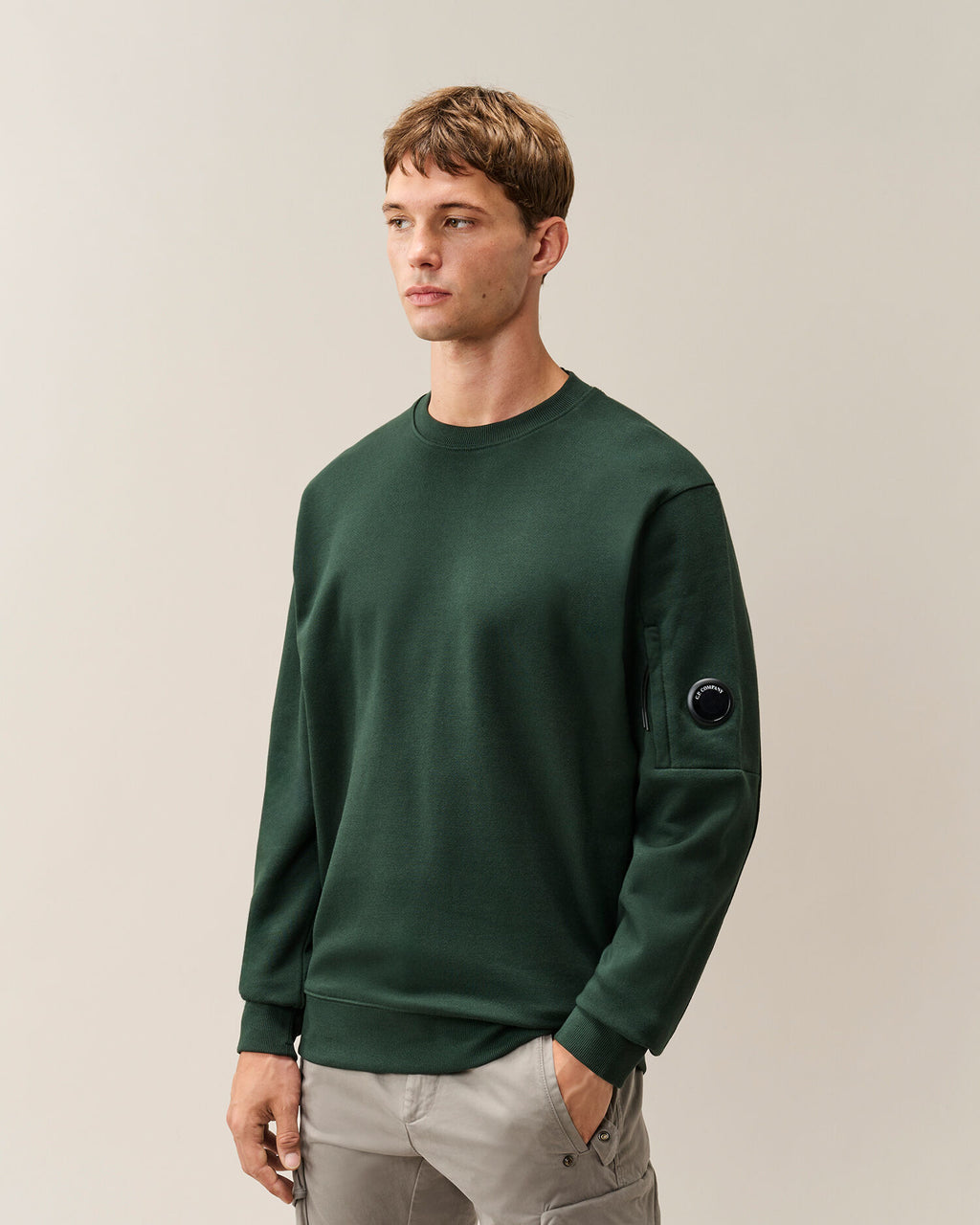 C.P. Company - Sweat Diagonal Raised Ponderosa Green