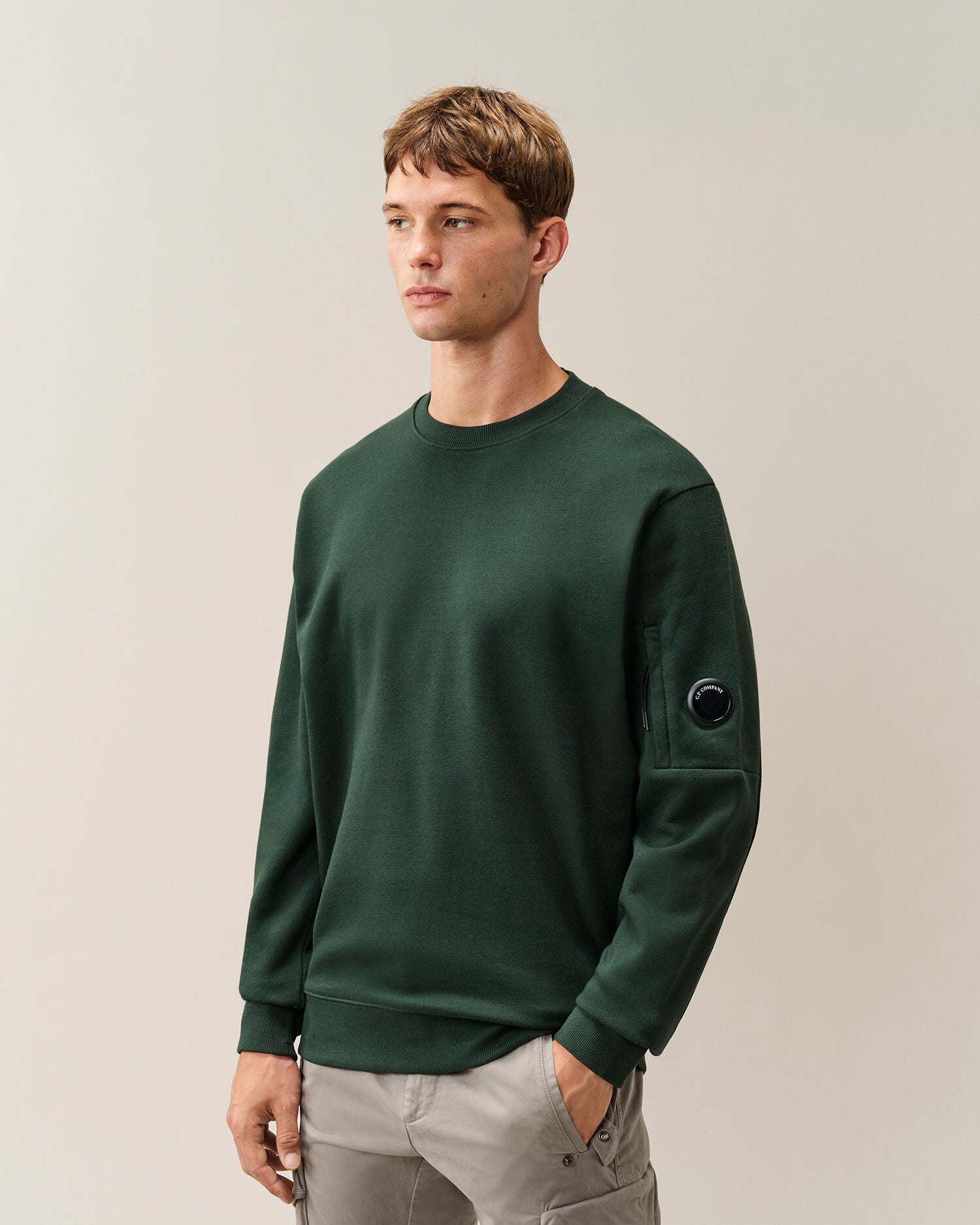 C.P. Company - Sweat Diagonal Raised Ponderosa Green
