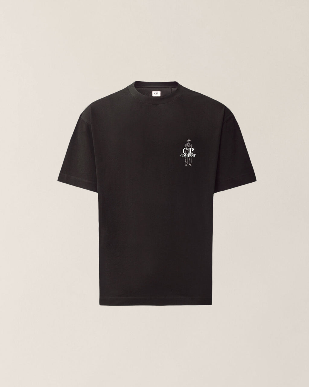 C.P. Company - Tees-shirt Jersey Comfort Logo Black