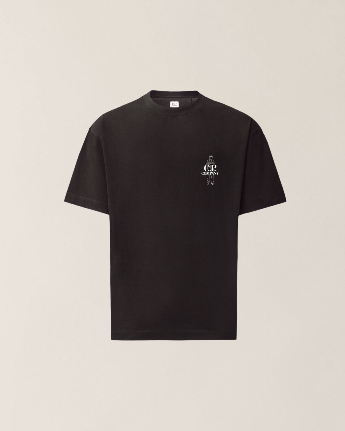C.P. Company - Tees-shirt Jersey Comfort Logo Black