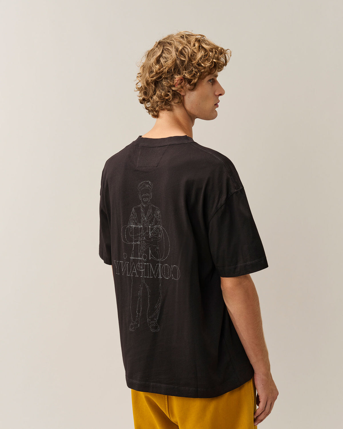 C.P. Company - Tees-shirt Jersey Comfort Logo Black