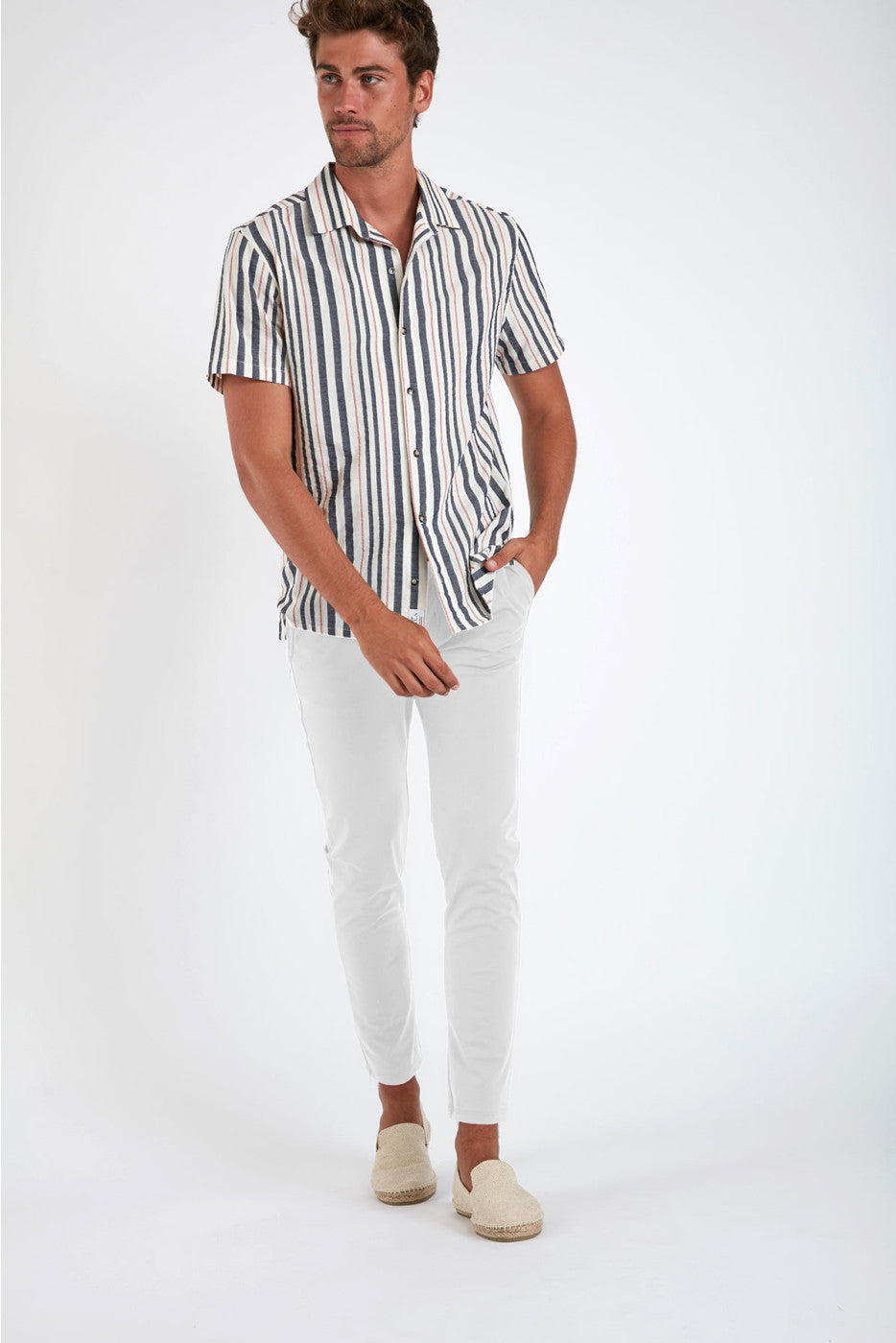 CALA - Pantalon Serge Lescala Blanc