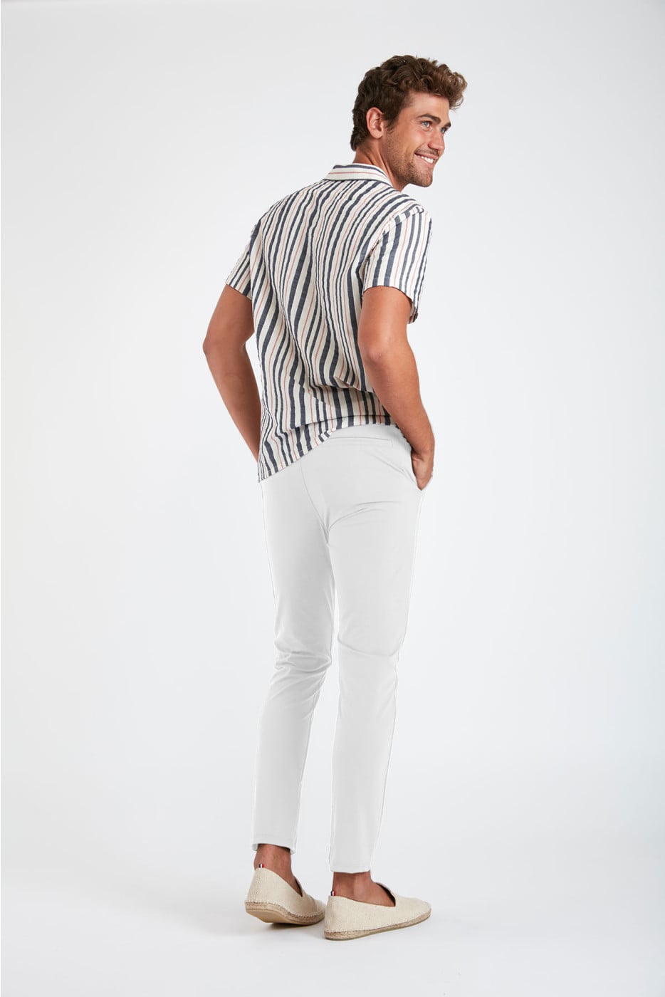 CALA - Pantalon Serge Lescala Blanc