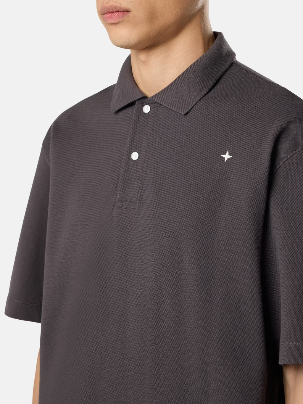 Stone Island - 2200003 Polo coton piqué Stelina Gris Plomb