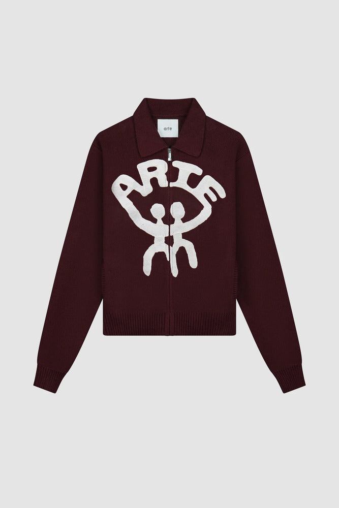 Arte - Cardigan All Together Bordeaux