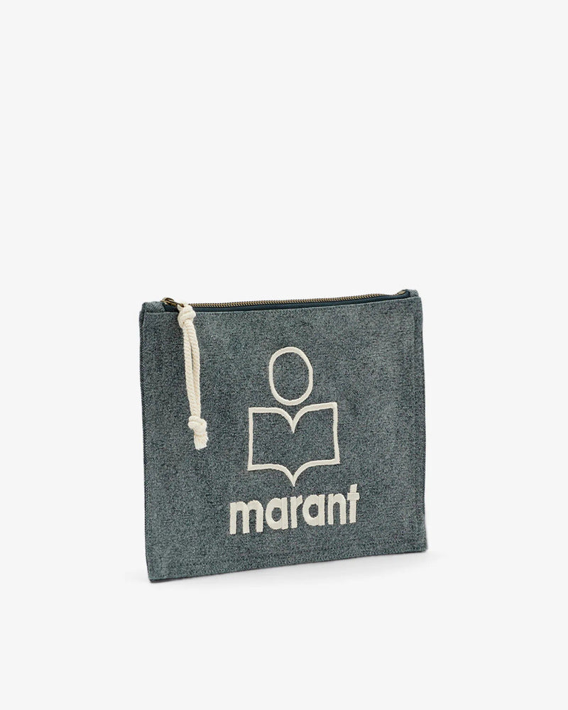 ISABEL MARANT - Pochette Netia Noir délavé