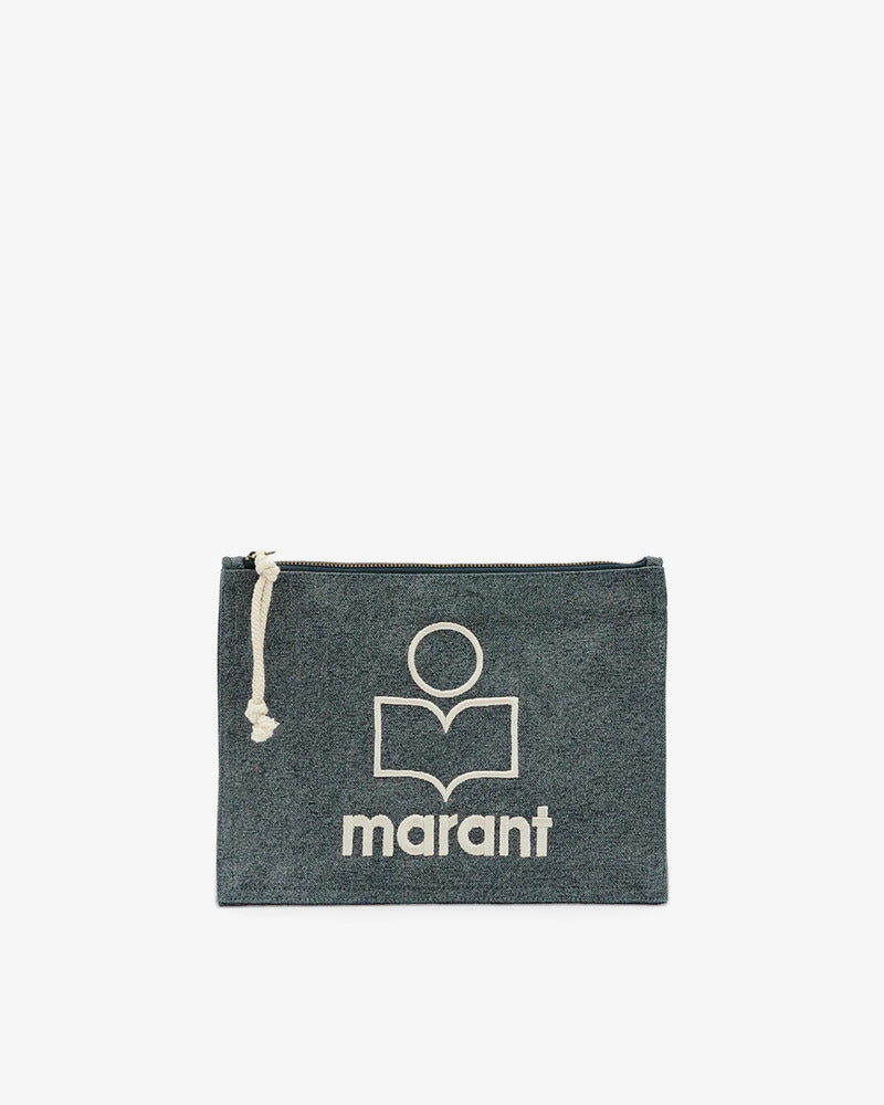 ISABEL MARANT - Pochette Netia Noir délavé