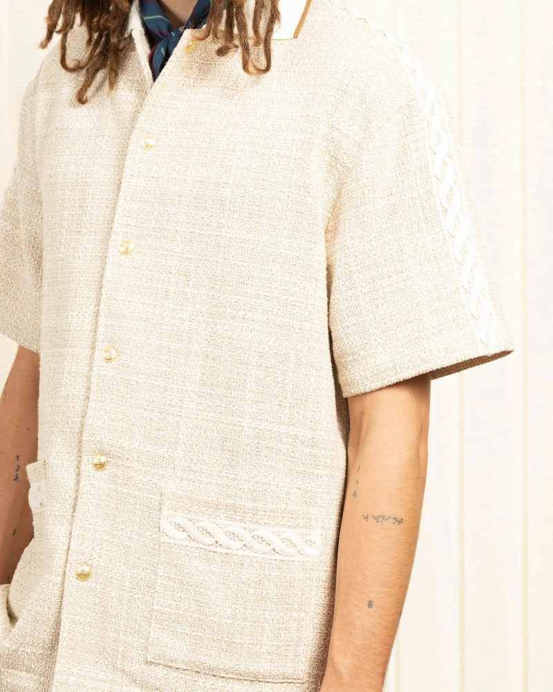 Drôle de Monsieur - La Chemise Tweed Beige