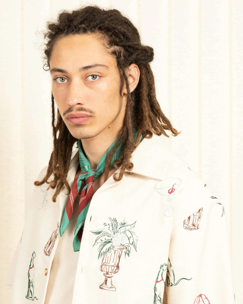 Drôle de Monsieur - La Chemise Brodée Country Club Ecru