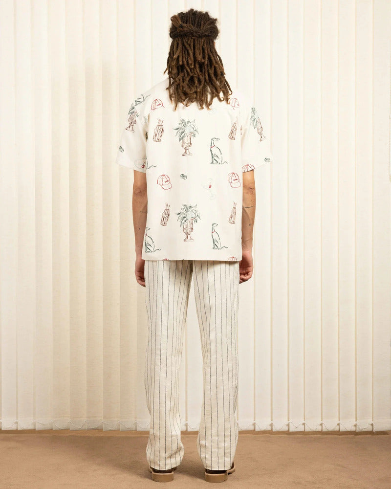 Drôle de Monsieur - La Chemise Brodée Country Club Ecru