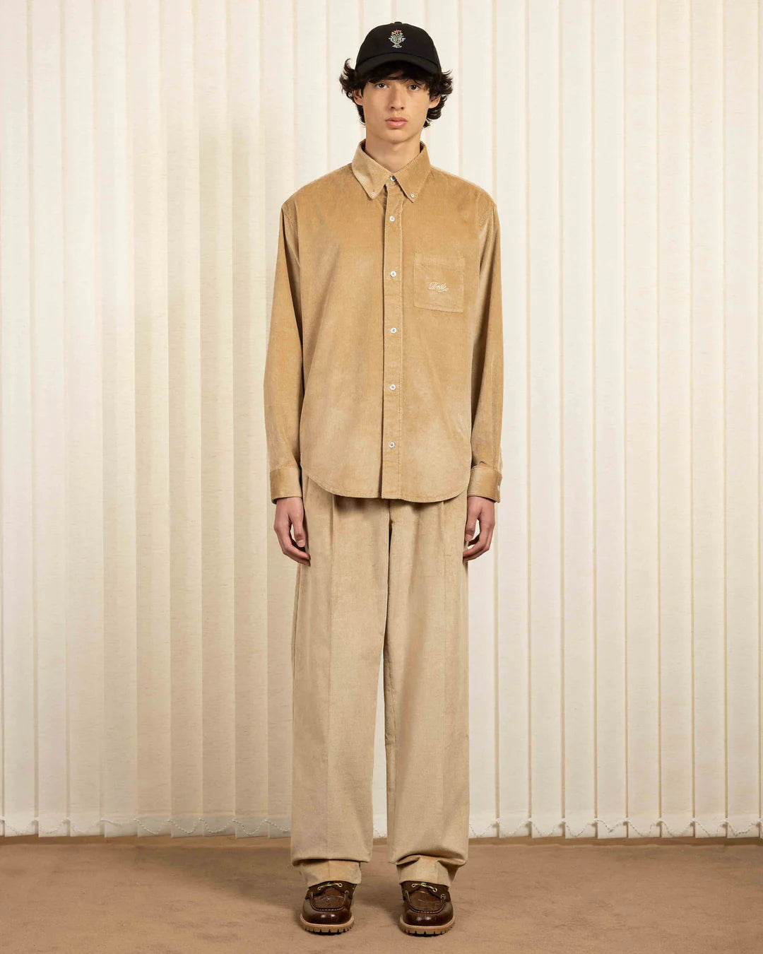 Drôle de Monsieur - Chemise en velours côtelé Beige