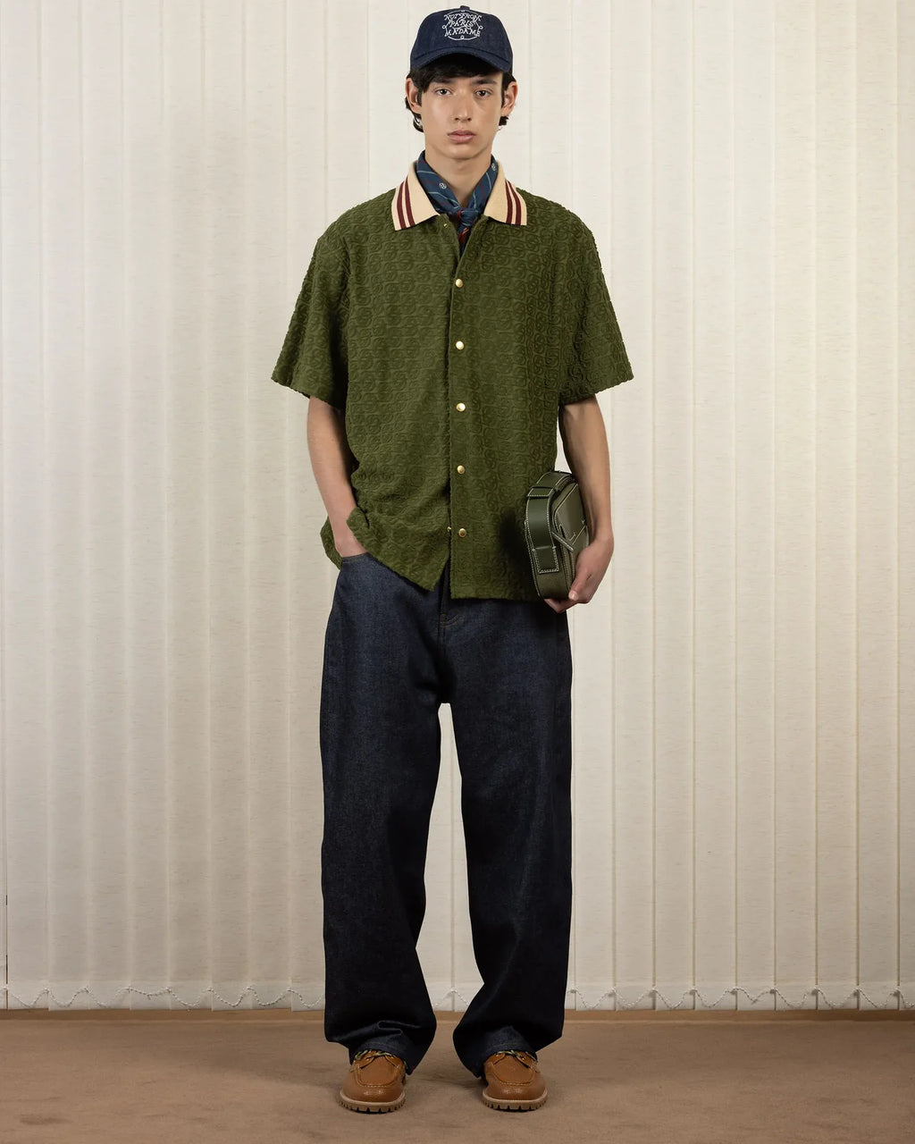 Drôle de Monsieur - La Chemise Monogramme Dark Green