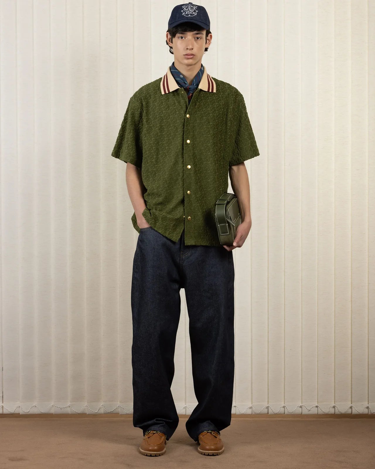 Drôle de Monsieur - La Chemise Monogramme Dark Green