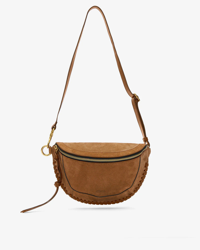 ISABEL MARANT - Sac Skano Velours Cognac
