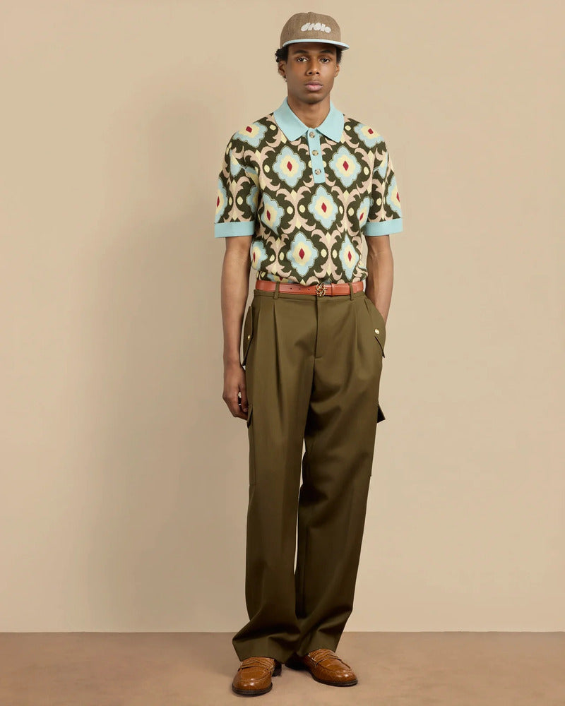 Drôle de Monsieur - La maille Polo Tapisserie Kaki