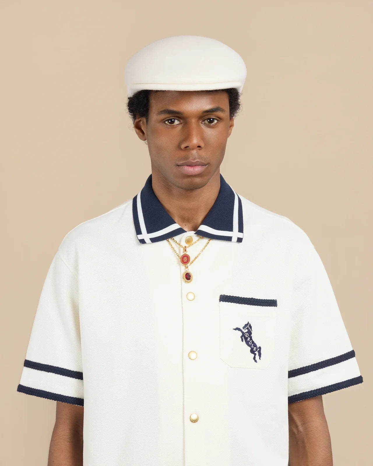 Drôle de Monsieur - La Chemise Piquée Cheval Tofu