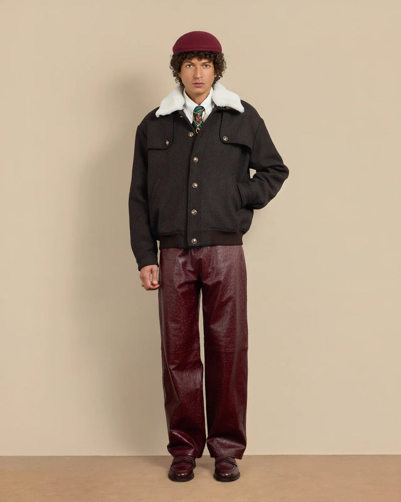 Drôle de Monsieur - Le Blouson Laine Marron