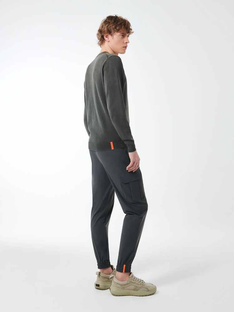 RRD - Pull Techno wash round 16 knit Forest Green