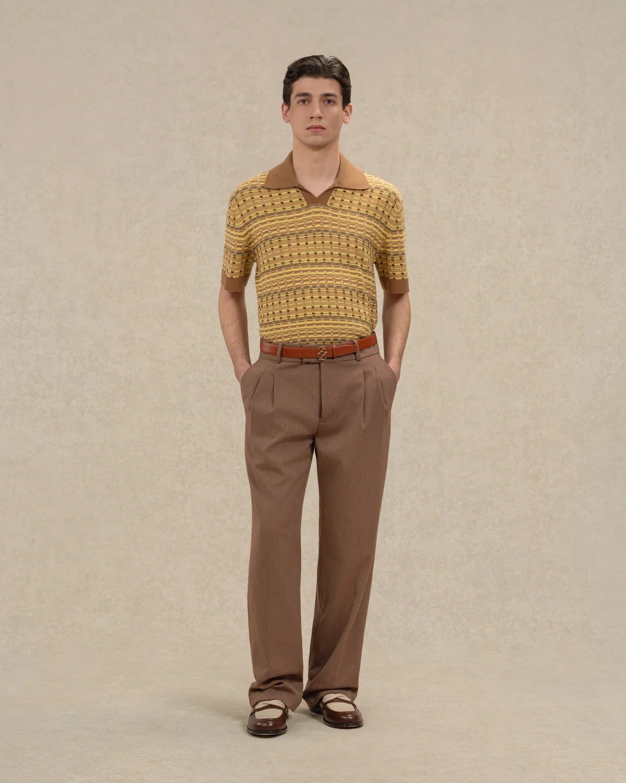 Drôle de Monsieur - Polo Maille Coogie Jaune