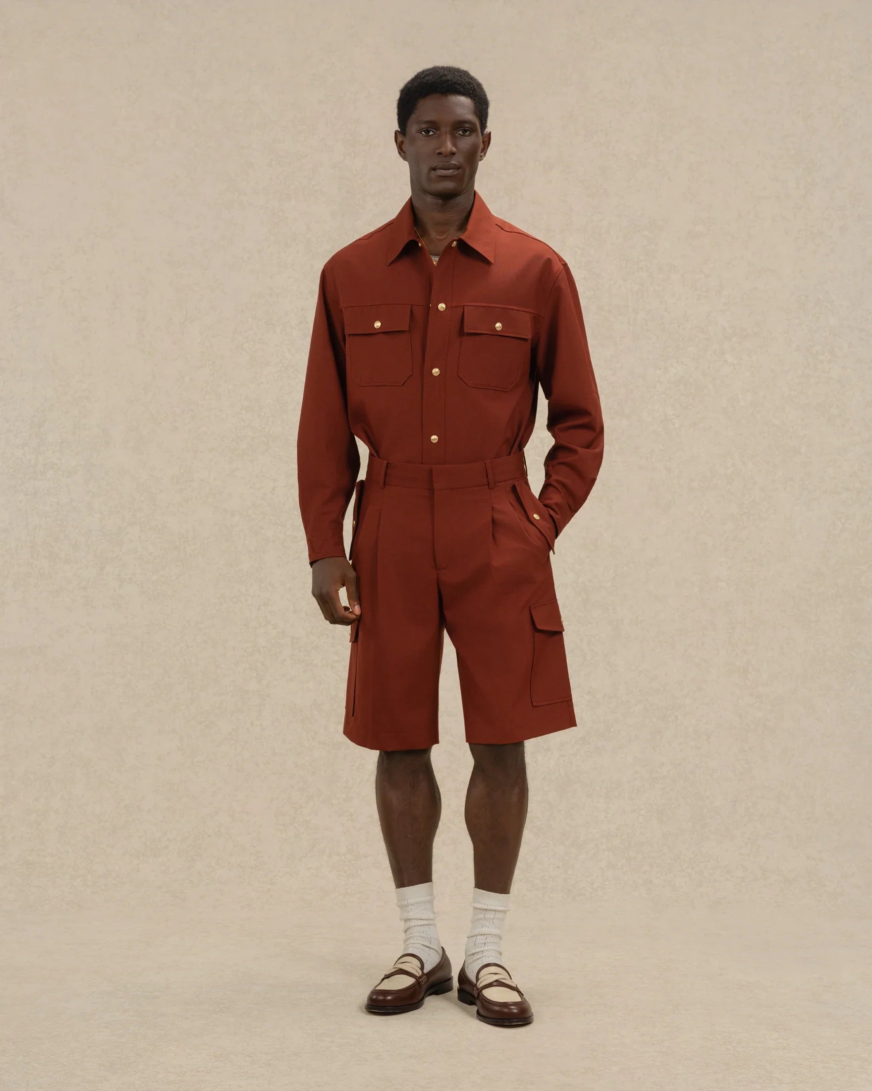 Drôle de Monsieur - Short Cargo Marron