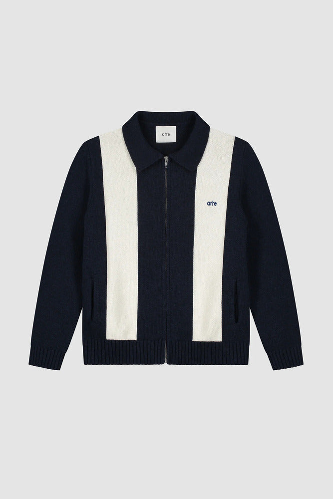 Arte - Cardigan Bleu/Blanc