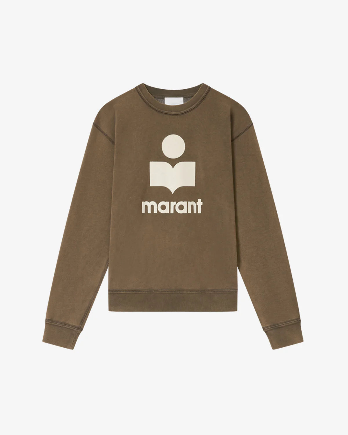 ISABEL MARANT - Sweatshirt Mikoy Dark brown / Ecru