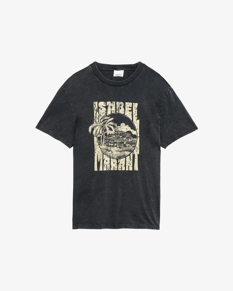 ISABEL MARANT - Tee-shirt Honore Faded Black